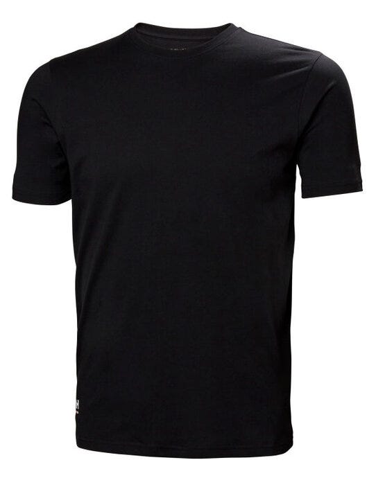 Helly Hansen Classic 2.0 T-Shirt - 79397 - Black - Customisable MENS SHORT SLEEVE T-SHIRT