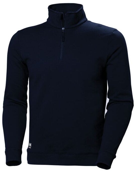 Helly Hansen Classic 2.0 1/2 Zip Sweat - 79401 - Navy Blue - Customisable Mens Sweatshirts &amp; Hoodies