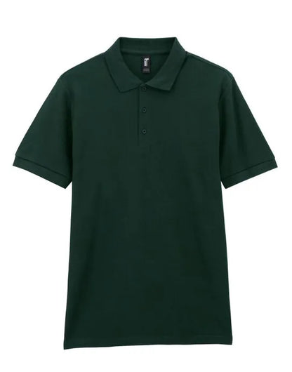 Gildan Premium Cotton Adult Pique Polo - 85800 - Forest Green XL - Customisable Polos