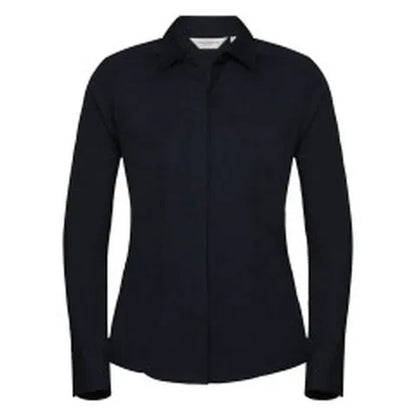 Russell Collection Lady LS Fitted Poplin 924F - - Customisable Shirts