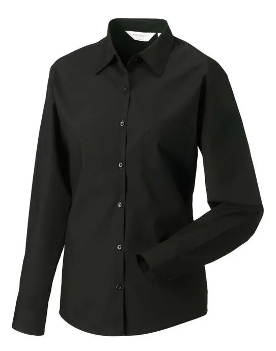 Russell Collection Lady LS Clasic Poplin 934F - - Customisable Shirts