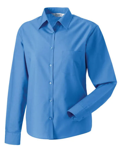 Russell Collection Lady LS Clasic Poplin 934F - - Customisable Shirts