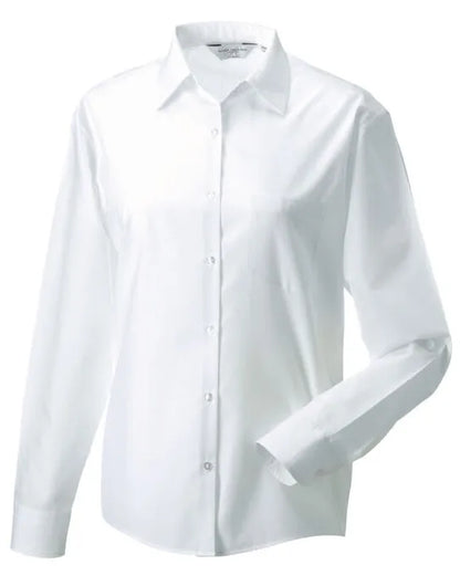 Russell Collection Lady LS Clasic Poplin 934F - - Customisable Shirts