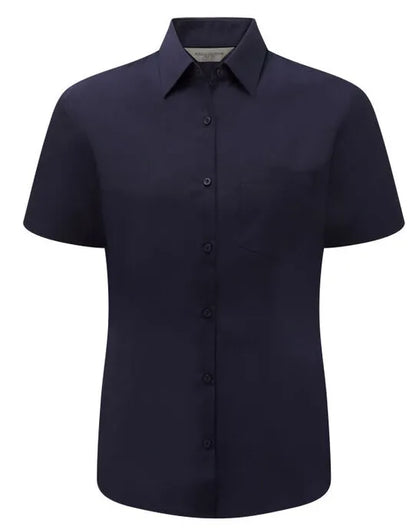 Russell Collection Lady SS Clasic Poplin 935F - - Customisable Shirts