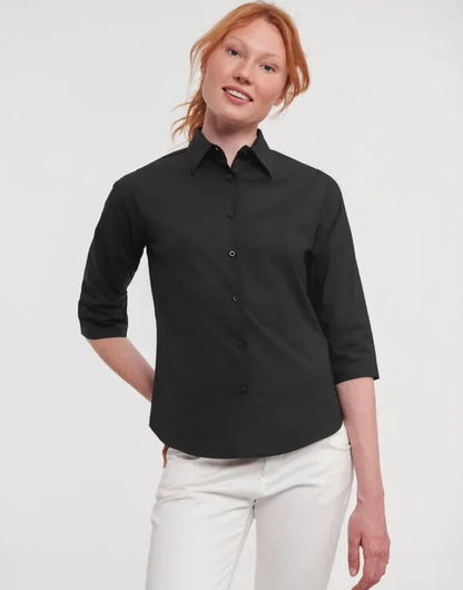 Russell Collection Lady 3/4 Stretch Shrt 946F - - Customisable Shirts