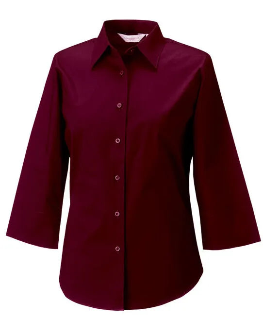 Russell Collection Lady 3/4 Stretch Shrt 946F - - Customisable Shirts