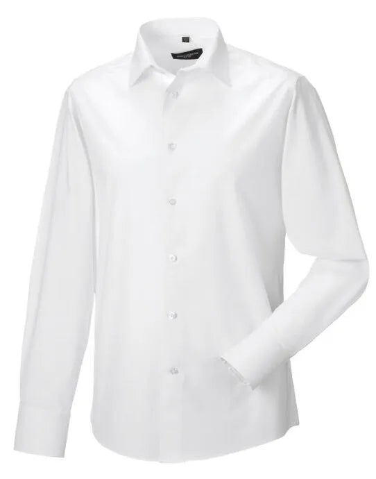 Russell Collection Mens LS Stretch Shirt 946M - - Customisable Shirts
