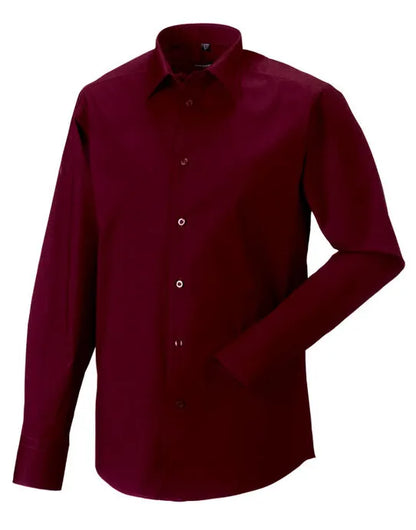 Russell Collection Mens LS Stretch Shirt 946M - - Customisable Shirts