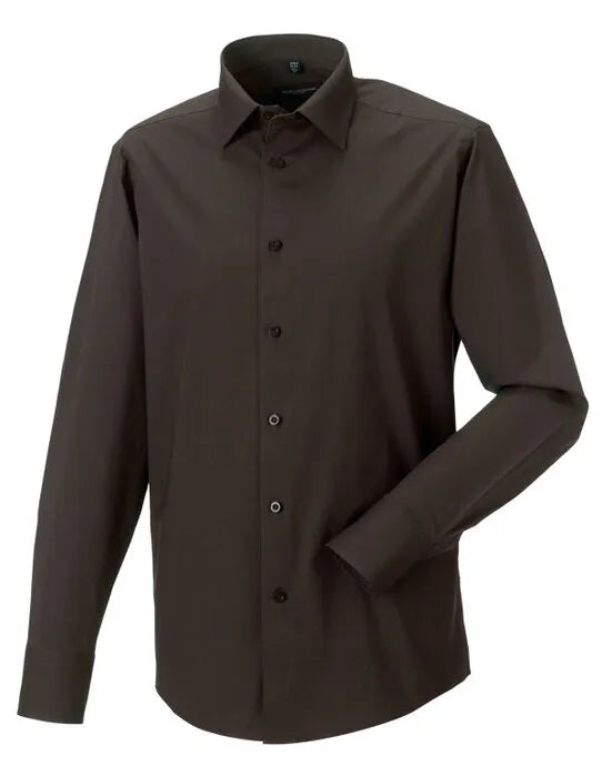 Russell Collection Mens LS Stretch Shirt 946M - - Customisable Shirts