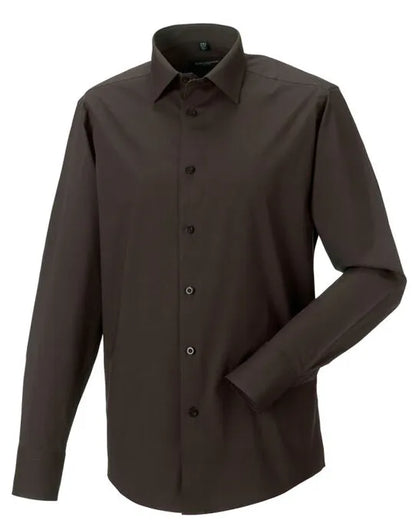 Russell Collection Mens LS Stretch Shirt 946M - - Customisable Shirts