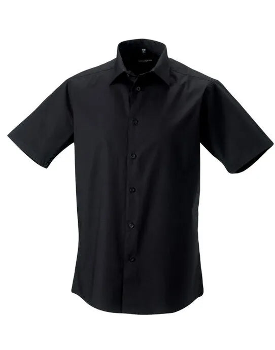 Russell Collection Mens SS Stretch Shirt 947M - - Customisable Shirts
