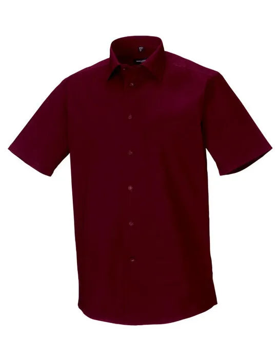 Russell Collection Mens SS Stretch Shirt 947M - - Customisable Shirts