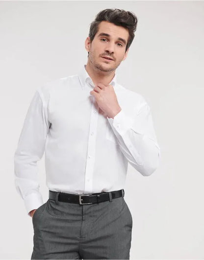 Russell Collection Mens LS NonIron Shirt 956M - - Customisable Shirts