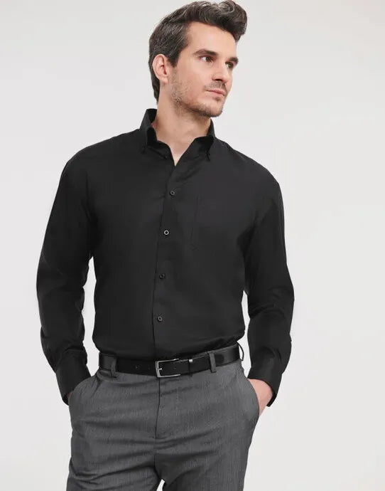 Russell Collection Mens LS NonIron Shirt 956M - - Customisable Shirts