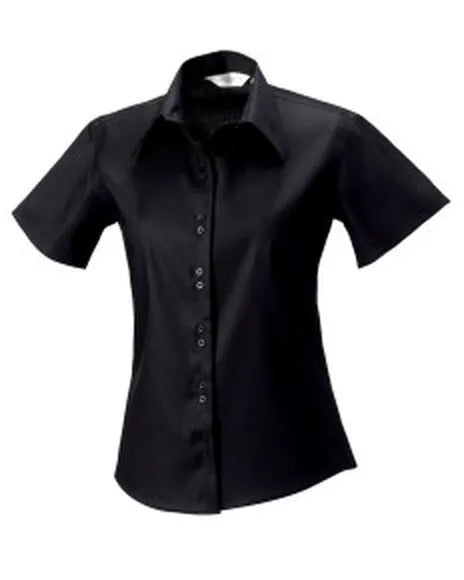 Russell Collection Lady SS NonIron Shirt 957F - - Customisable Shirts