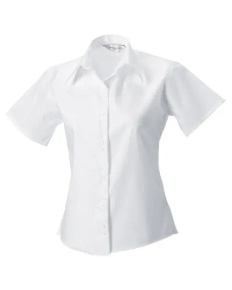 Russell Collection Lady SS NonIron Shirt 957F - - Customisable Shirts
