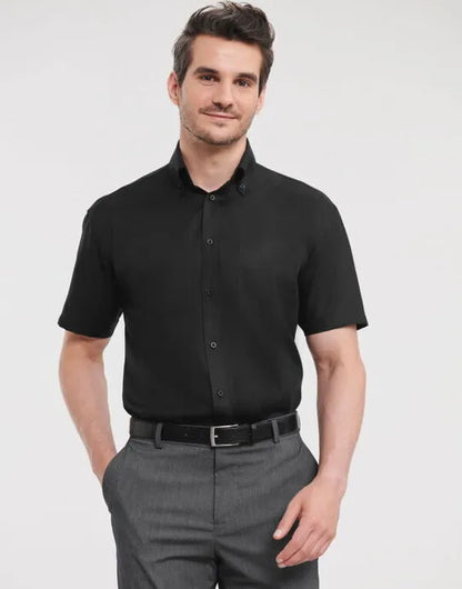 Russell Collection Mens SS NonIron Shirt 957M - - Customisable Shirts