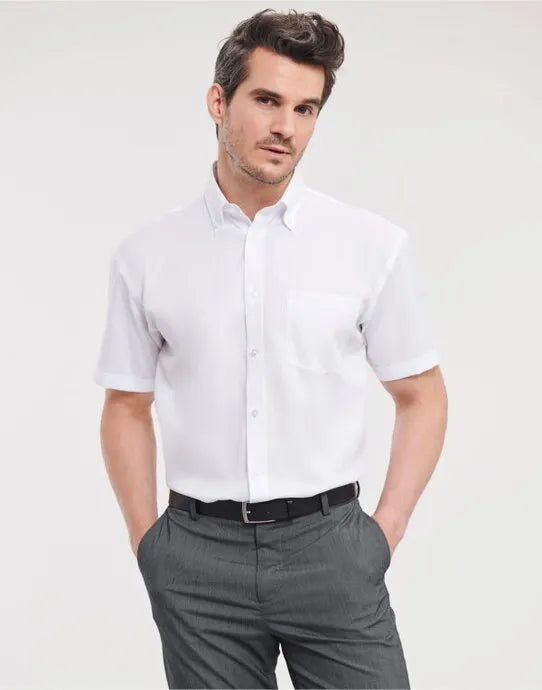 Russell Collection Mens SS NonIron Shirt 957M - - Customisable Shirts