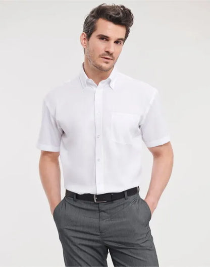 Russell Collection Mens SS NonIron Shirt 957M - - Customisable Shirts