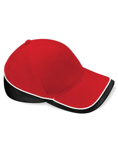Beechfield Teamwear Competition Cap B171 - Classic Red Black White O S - Customisable Caps