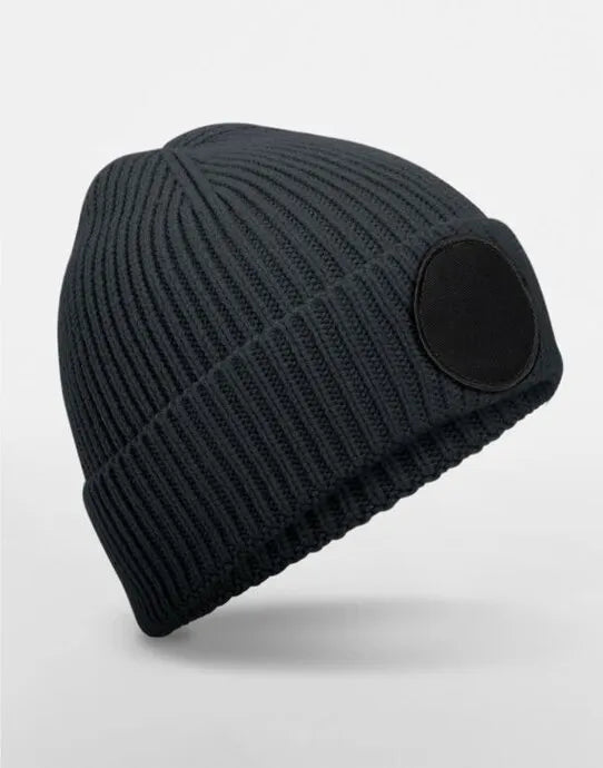 Beechfield Circular Fashion Patch Beanie B332R - - Customisable Beanies