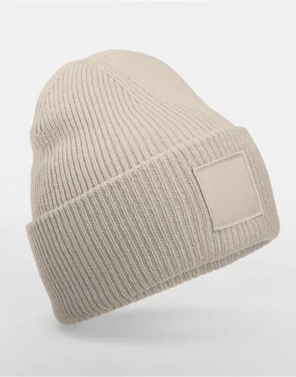 Beechfield Deep Cuff Tonal Patch Beanie B336R - - Customisable Beanies