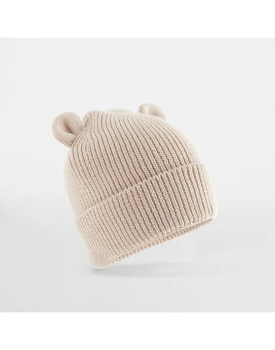 Organic Baby Bear Beanie - B340A - - Customisable Caps &amp; Hats Etc