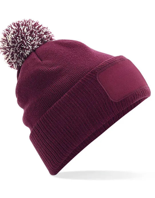 Beechfield Snowstar® Patch Beanie – B443 - - Customisable Beanies