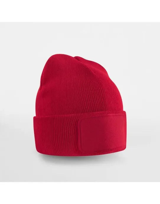 Kids Original Patch Beanie - B445B - Classic Red O S - Customisable CAPS &amp; HATS