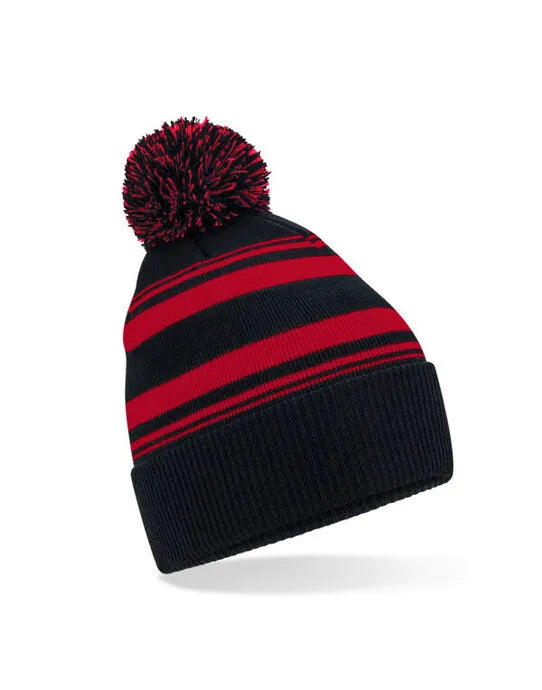 Beechfield Striped Fan Beanie B473R - - Customisable Beanies