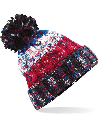 Beechfield Corkscrew Pom Pom Beanie B486 - - Customisable Beanies