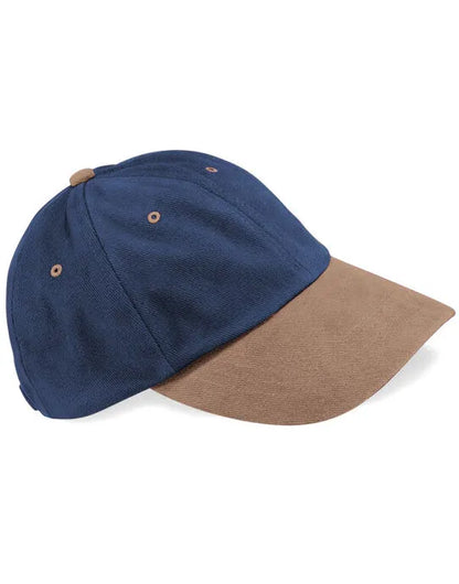Beechfield LP Heavy Brushed Cotton Cap B57 - French Navy Taupe O S - Customisable Caps