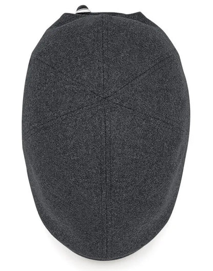 Beechfield Melton Wool Ivy Cap B623 - Charcoal Marl O S - Customisable Caps