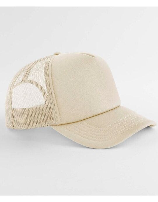 Beechfield Classic Foam Trucker - B634R - Stone O S - Customisable Caps &amp; Hats Etc