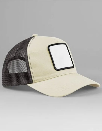 Beechfield Appliqu√© Patch 5 Panel Truck B636 - Stone Shadow Grey O S - Customisable Hats