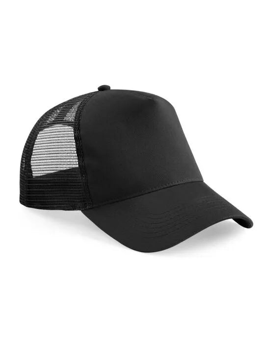 Beechfield Junior Snapback Trucker B640B - Black Black O S - Customisable Caps