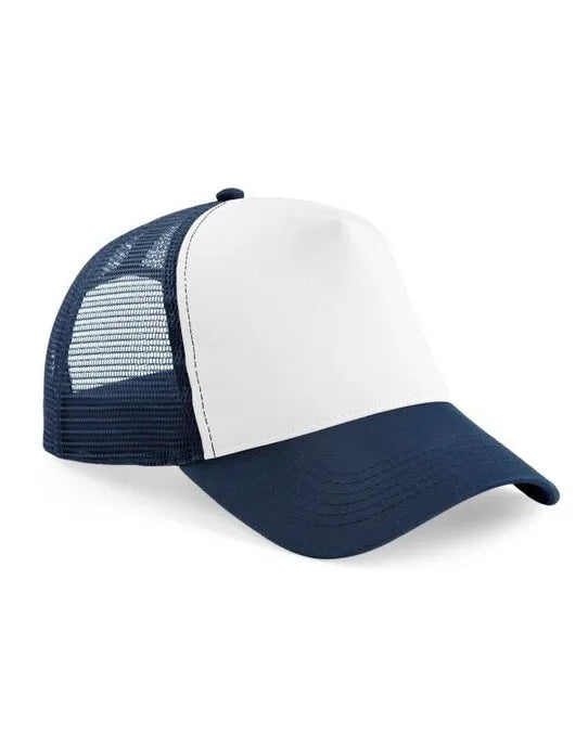 Beechfield Junior Snapback Trucker B640B - French Navy White O S - Customisable Caps