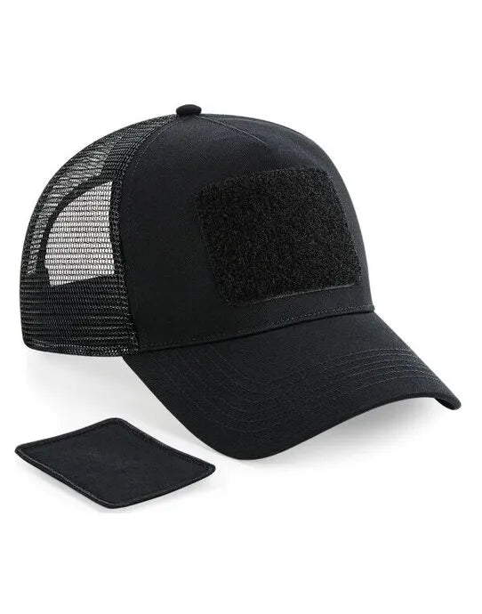 Beechfield Patch Snapback Trucker B641 - Black O S - Customisable Caps