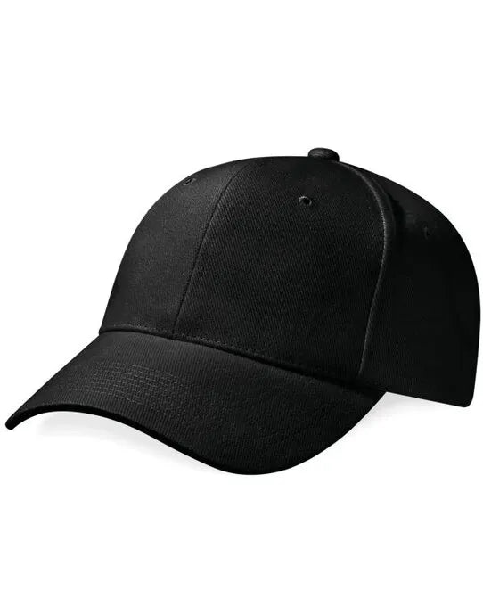 Beechfield Pro Style Heavy Cap B65 - Black O S - Customisable Caps