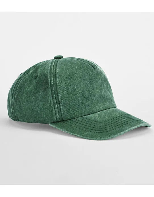 Beechfield Relaxed 5 Panel Vintage Cap B657 - - Customisable Caps