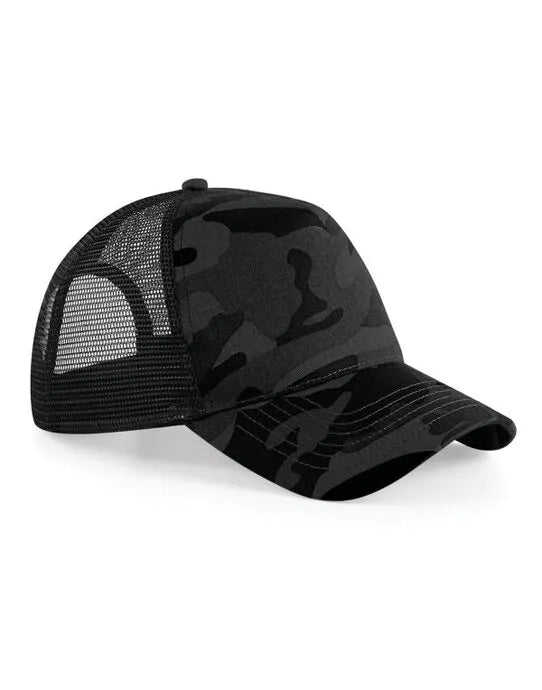 Beechfield Camo Snapback Trucker B694 - - Customisable Caps