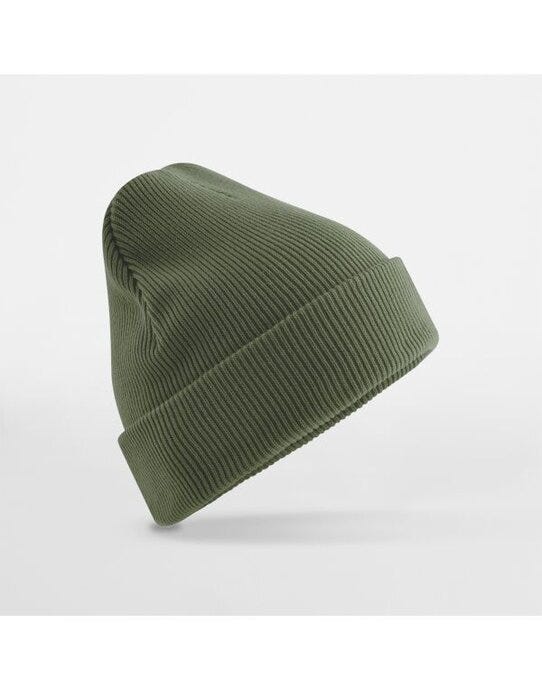 OC Original Cuffed Beanie - B830N - Olive Green O S - Customisable Caps &amp; Hats Etc
