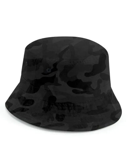 Beechfield Recycled Polyester Bucket Hat B84R - Midnight Camo - Customisable Hats