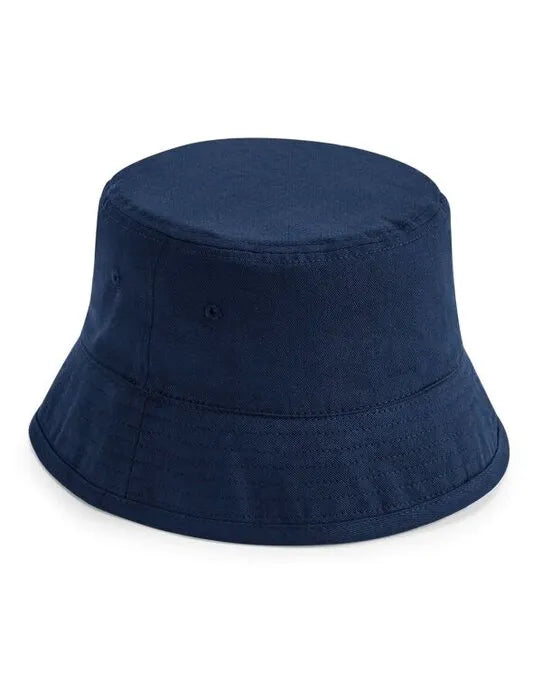 Beechfield Organic Cotton Bucket Hat B90N - Navy S-M - Customisable Hats