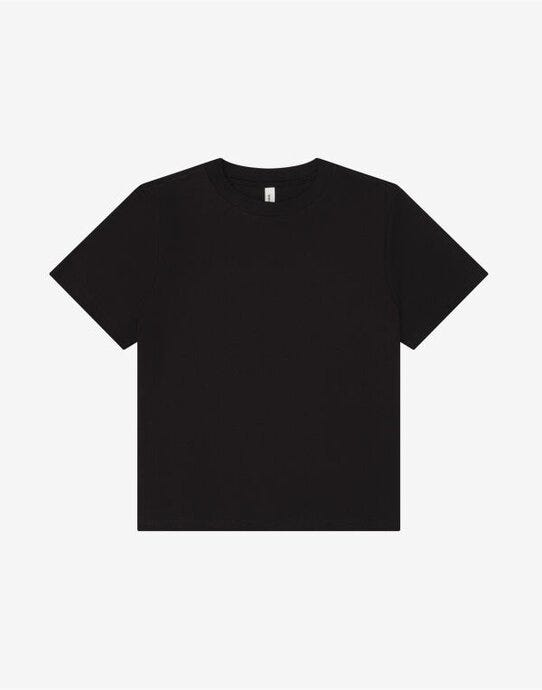Bella + Canvas Women's Heavy Boxy Tee - BE6110 - Black - Customisable Ladies Short Sleeve T-Shirts