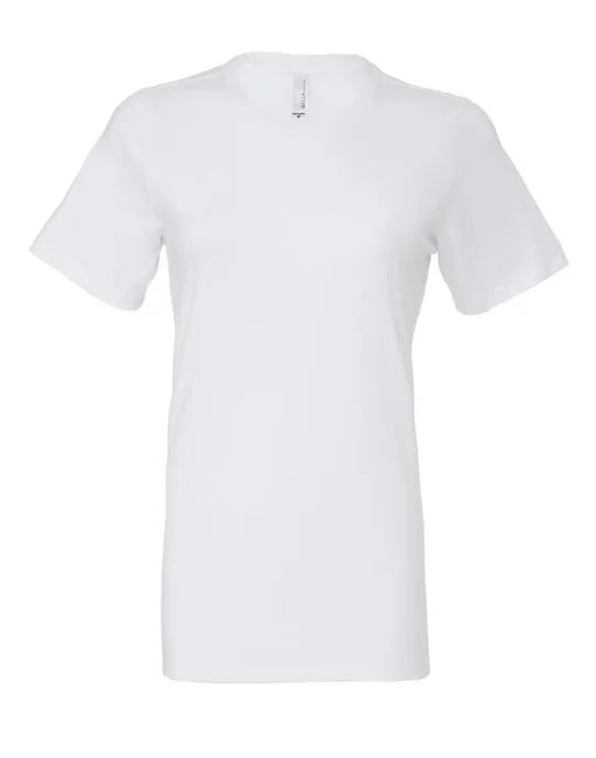 Bella Womens Relaxed Jersey S/S Tee BE6400 - White - Customisable