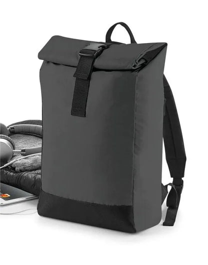 Bagbase Reflective Roll-Top Backpack BG138 - - Customisable Bags