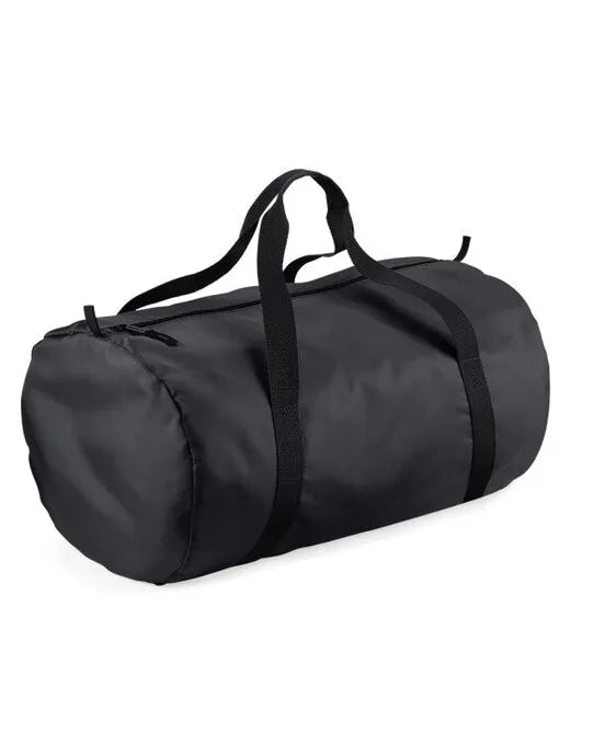 Bagbase Packaway Barrel Bag BG150 - Black Black O S - Customisable Bags