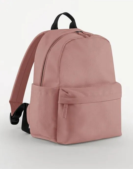 Bagbase Premium Recycled Mini Backpack BG185S - Rose O S - Customisable Bags