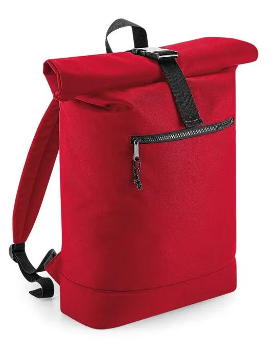 Bagbase Recycled Roll-Top Backpack BG286 - - Customisable Bags